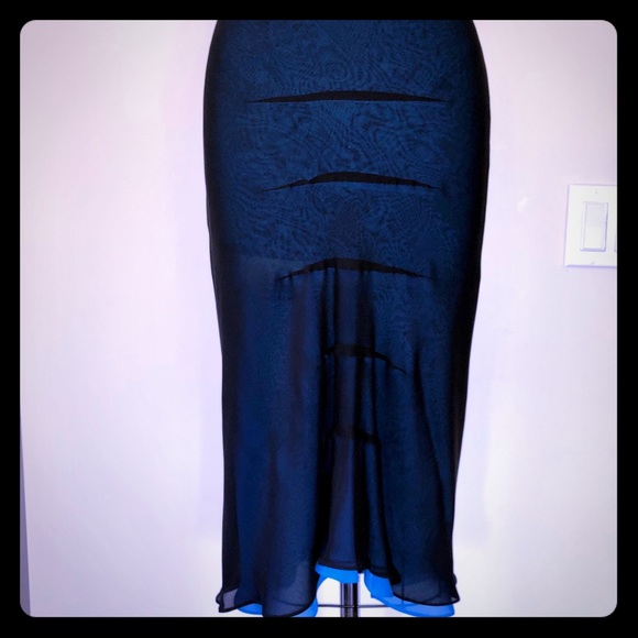 Bias silk chiffon skirt. - Picture 4 of 7